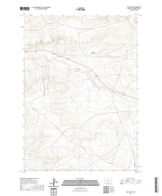 USGS US Topo 7.5-minute map for Ocla Draw WY 2021