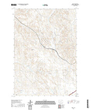 USGS US Topo 7.5-minute map for Oriva WY 2021