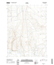 USGS US Topo 7.5-minute map for Overland WY 2021