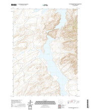 USGS US Topo 7.5-minute map for Pathfinder Reservoir SW WY 2021