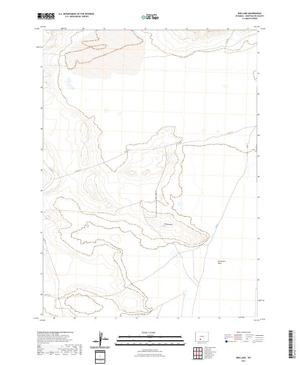 USGS US Topo 7.5-minute map for Red Lake WY 2021