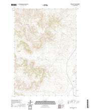 USGS US Topo 7.5-minute map for Rocky Butte SW WY 2021