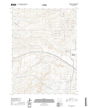 USGS US Topo 7.5-minute map for Round Top Lake WY 2021