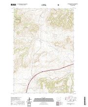 USGS US Topo 7.5-minute map for Schoolmarm Butte WY 2021