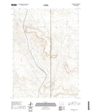 USGS US Topo 7.5-minute map for Spoon Butte WYNE 2021