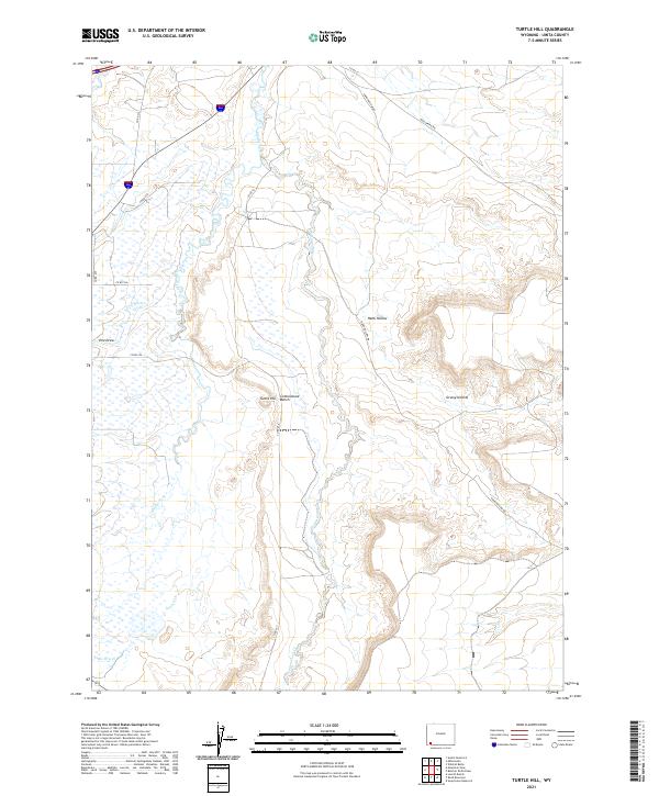 USGS US Topo 7.5-minute map for Turtle Hill WY 2021