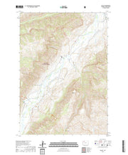 USGS US Topo 7.5-minute map for Valley WY 2021