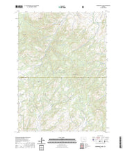 US Topo 7.5-minute map for Warbonnett Peak WY