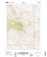 USGS US Topo 7.5-minute map for Whiskey Peak WY 2021