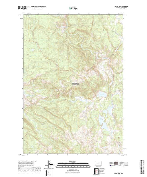 USGS US Topo 7.5-minute map for White Lake WY 2021