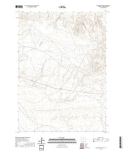 US Topo 7.5-minute map for Wickersham Draw WY