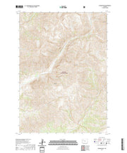 USGS US Topo 7.5-minute map for Wiggins Peak WY 2021