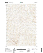 USGS US Topo 7.5-minute map for Zimmerman Buttes WY 2021