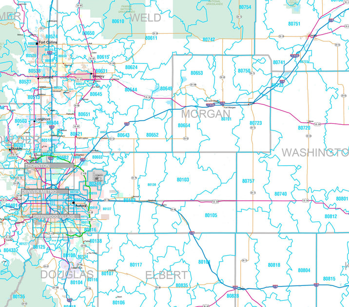 Premium Style Wall Map of Colorado by Market Maps – American Map Store