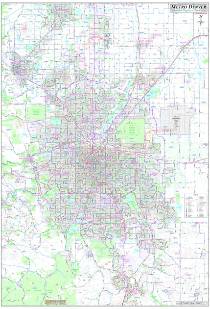 Colorado City Wall Maps – American Map Store