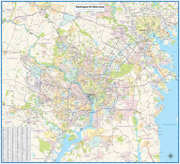 Washington DC: Wall Maps – American Map Store