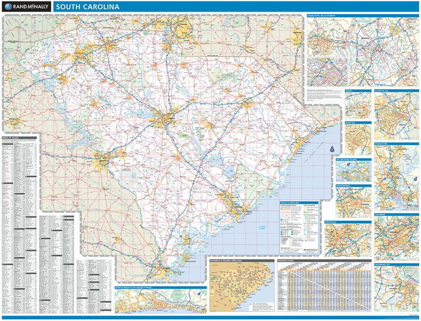 South Carolina: Wall Maps – American Map Store