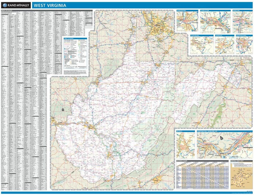 West Virginia – American Map Store